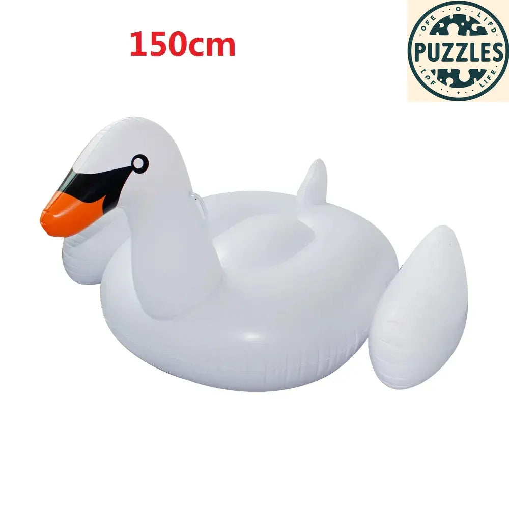 Giant Swan Pool Float 175x120 - Puzolife - Puzolife - Puzzles of Life