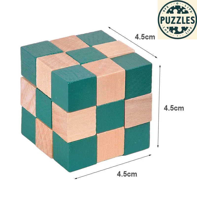 IQ Puzzle Wood Dragon - Puzolife - Puzolife - Puzzles of Life