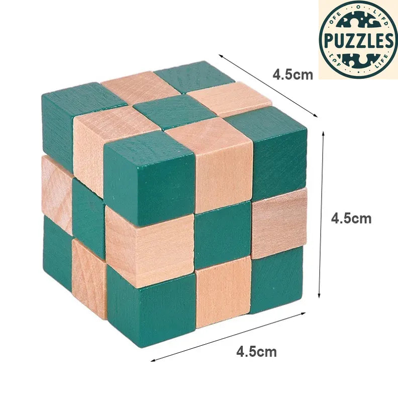 IQ Puzzle Wood Dragon - Puzolife - Puzolife - Puzzles of Life