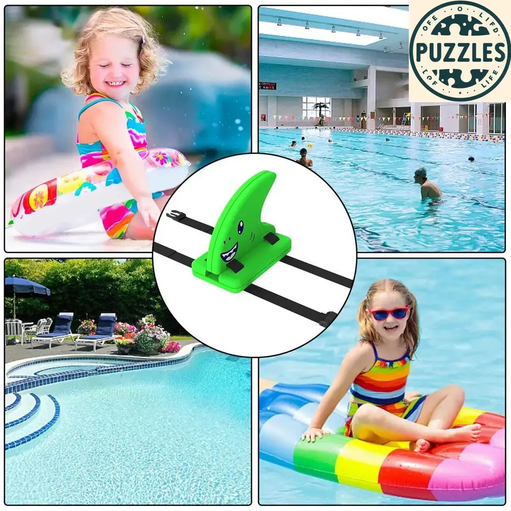 Kid Shark Fin Back Float Board Blue - Puzolife - Puzolife - Puzzles of Life