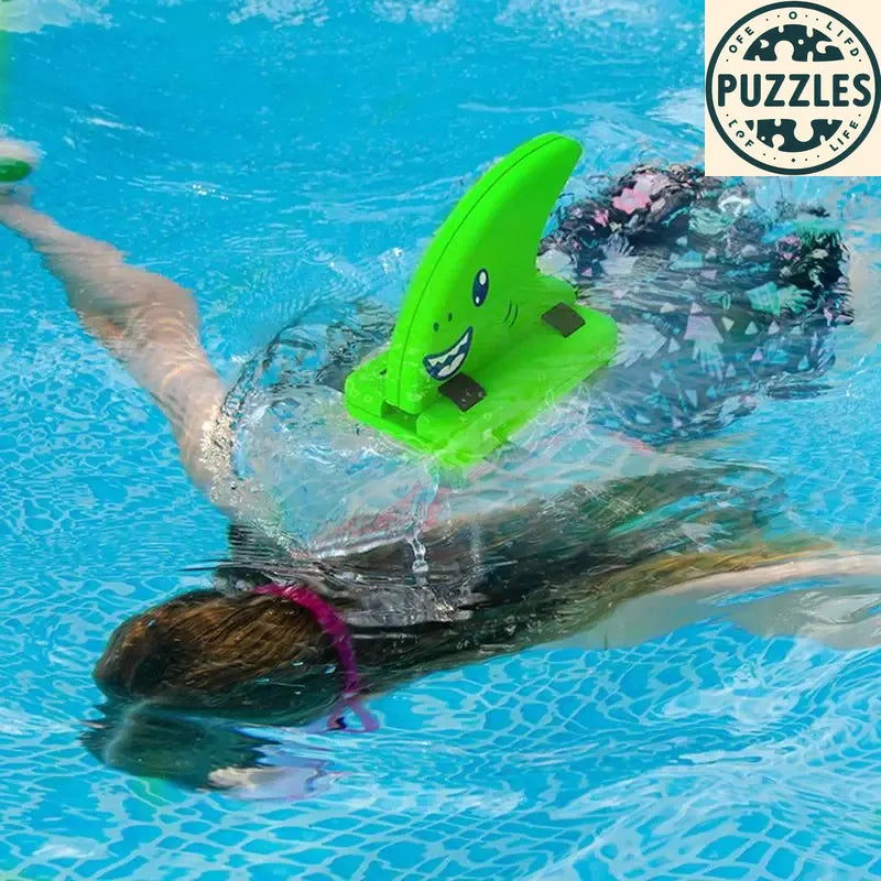 Kid Shark Fin Back Float Board Blue - Puzolife - Puzolife - Puzzles of Life