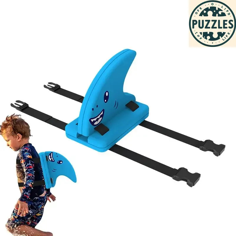 Kid Shark Fin Back Float Board Blue - Puzolife - Puzolife - Puzzles of Life