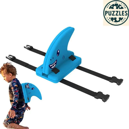 Kid Shark Fin Back Float Board Blue - Puzolife - Puzolife - Puzzles of Life