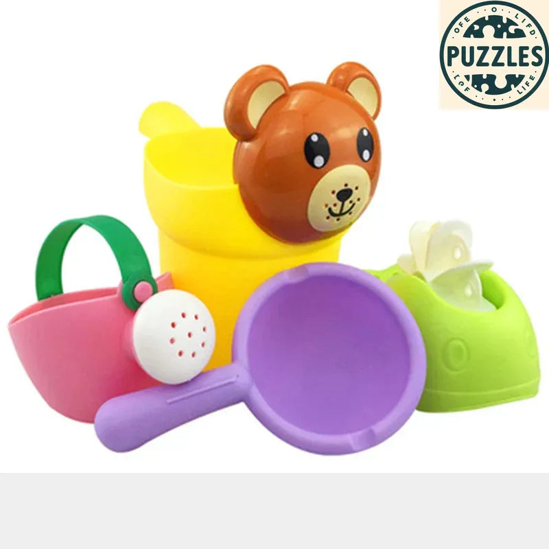 Cute Yellow Duck & Elephant Bath Toy - Puzolife - Puzolife - Puzzles of Life