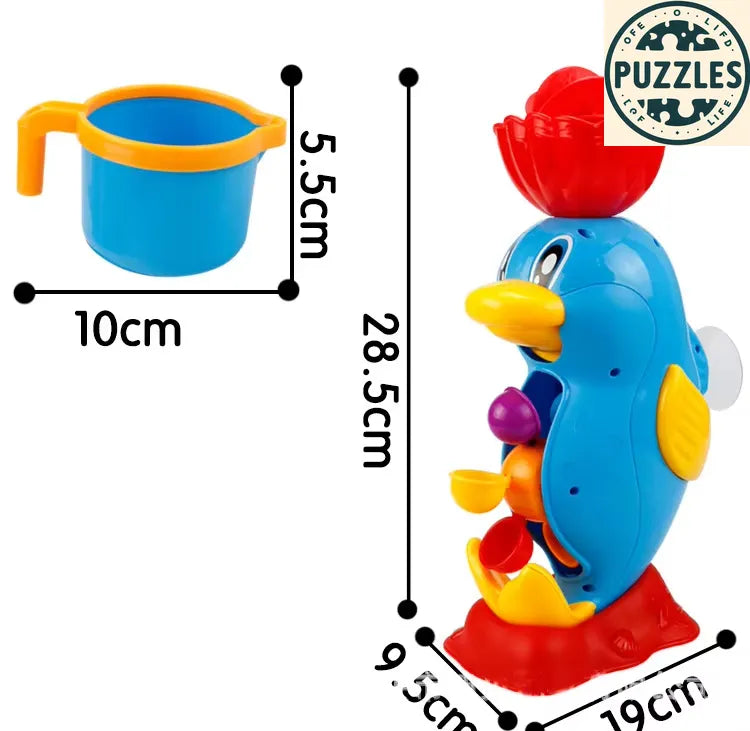 Cute Yellow Duck & Elephant Bath Toy - Puzolife - Puzolife - Puzzles of Life