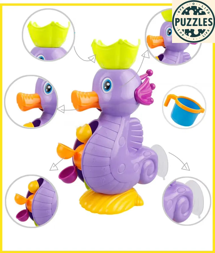Cute Yellow Duck & Elephant Bath Toy - Puzolife - Puzolife - Puzzles of Life