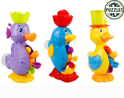 Cute Yellow Duck & Elephant Bath Toy - Puzolife - Puzolife - Puzzles of Life