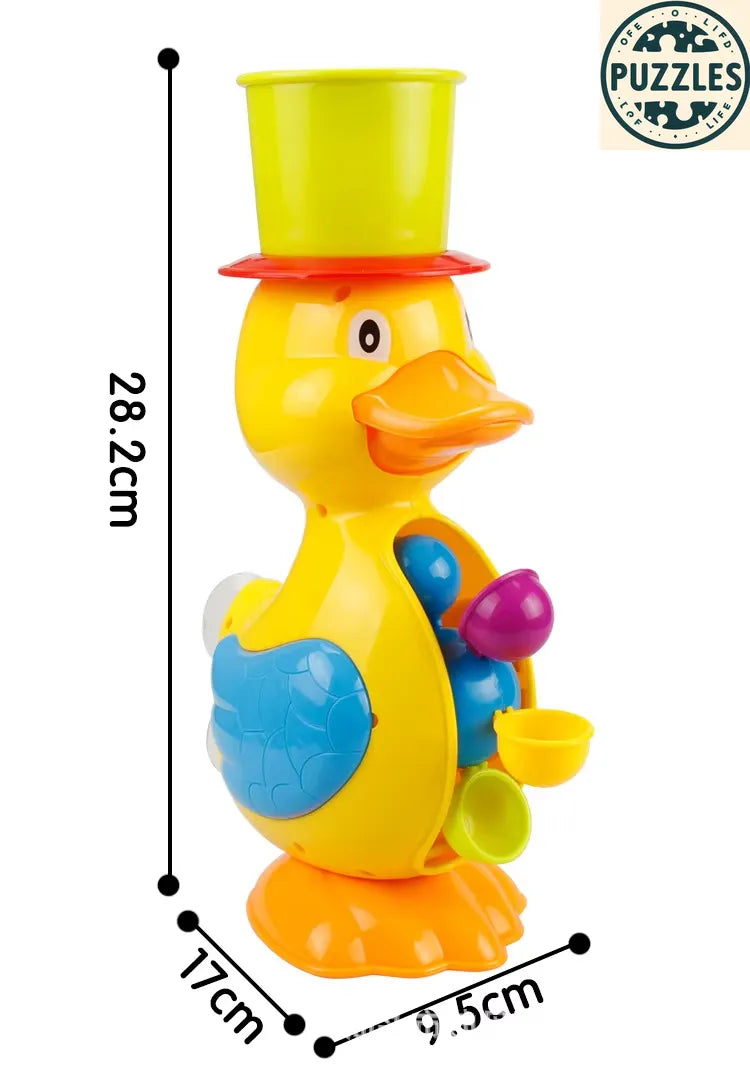 Cute Yellow Duck & Elephant Bath Toy - Puzolife - Puzolife - Puzzles of Life