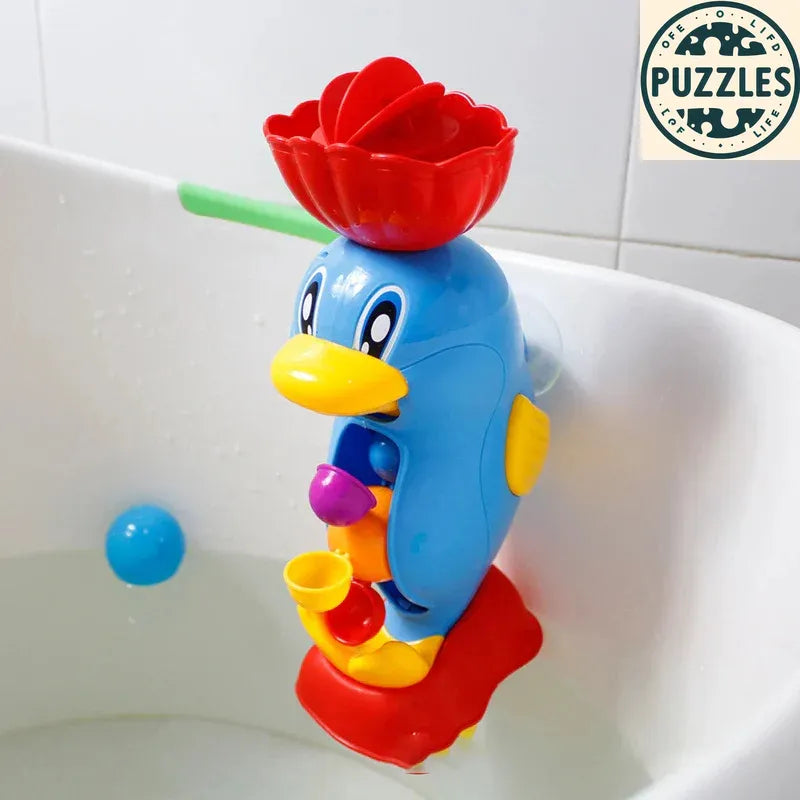 Cute Yellow Duck & Elephant Bath Toy - Puzolife - Puzolife - Puzzles of Life