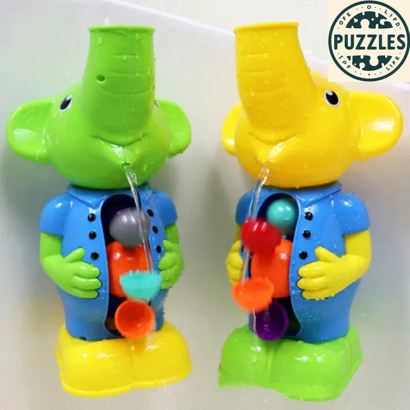 Cute Yellow Duck & Elephant Bath Toy - Puzolife - Puzolife - Puzzles of Life