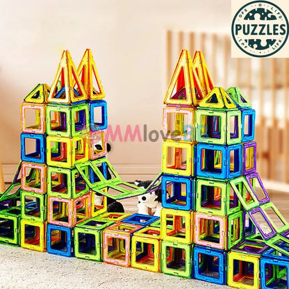 Magnetic Building Blocks – Big Size Plus Designer Constructor Set - Puzzles