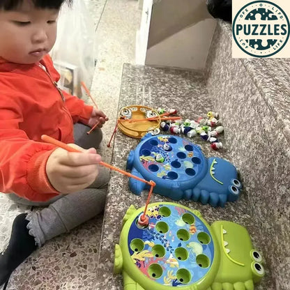 Magnetic Fishing Game – Montessori Rod & Fish Toy for Kids - Puzzles