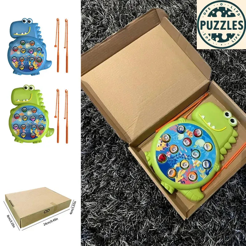 Magnetic Fishing Game – Montessori Rod & Fish Toy for Kids - Puzzles