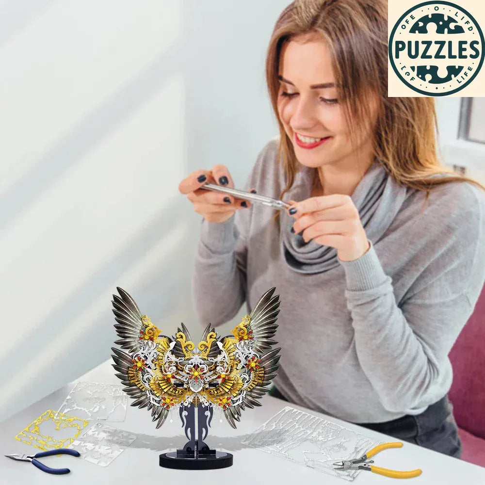 Model Building Kits Athena Puzzle 3D Metal Jigsaw for Brain Teaser - Puzzles