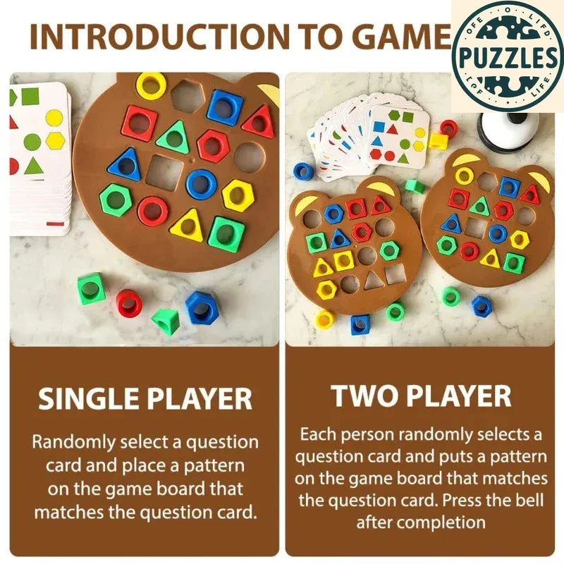 Puzolife Montessori Matching Puzzle Board - Puzolife - Puzzles of Life