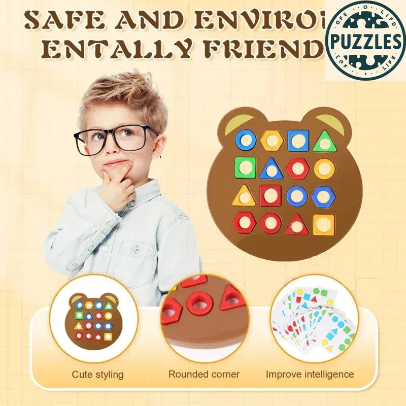 Puzolife Montessori Matching Puzzle Board - Puzolife - Puzzles of Life