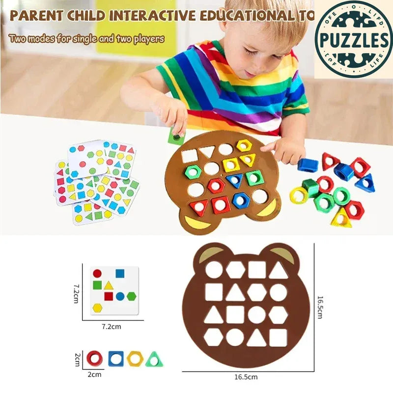 Puzolife Montessori Matching Puzzle Board - Puzolife - Puzzles of Life