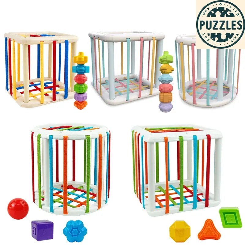 Montessori Shape Sorting Toy – Sensory Learning for Kids - Puzolife - Puzzles of Life