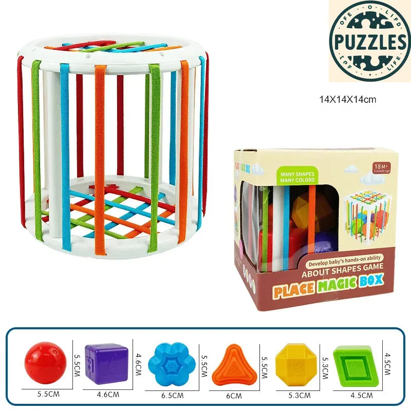 Montessori Shape Sorting Toy – Sensory Learning for Kids - Puzolife - Puzzles of Life