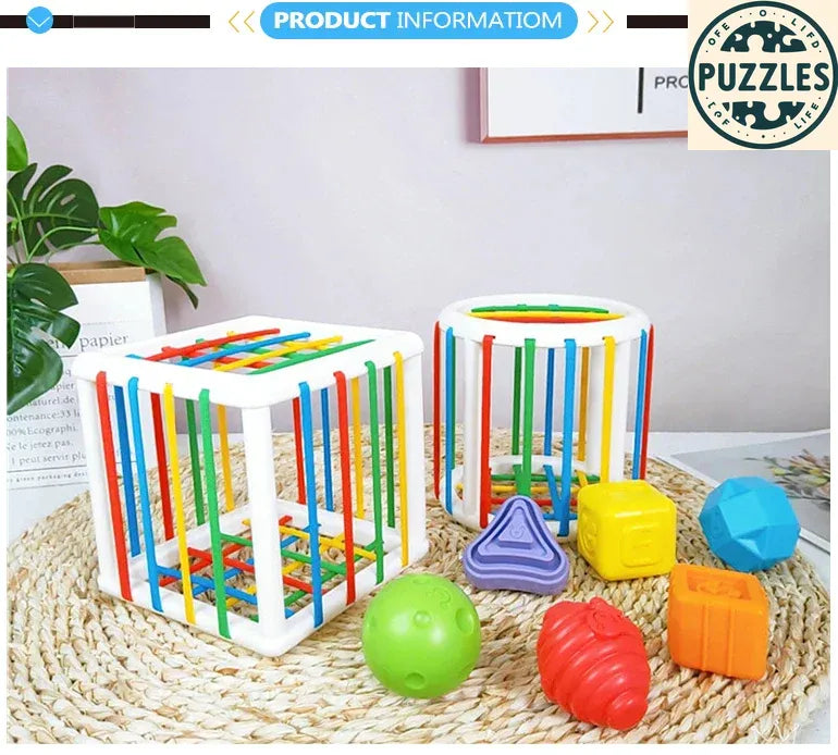Montessori Shape Sorting Toy – Sensory Learning for Kids - Puzolife - Puzzles of Life