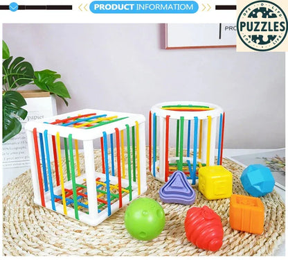 Montessori Shape Sorting Toy – Sensory Learning for Kids - Puzolife - Puzzles of Life