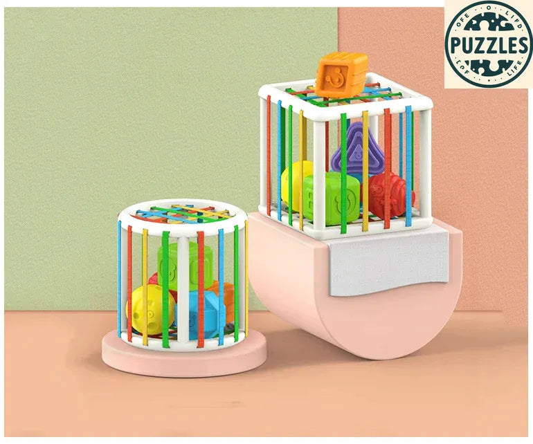 Montessori Shape Sorting Toy – Sensory Learning for Kids - Puzolife - Puzzles of Life