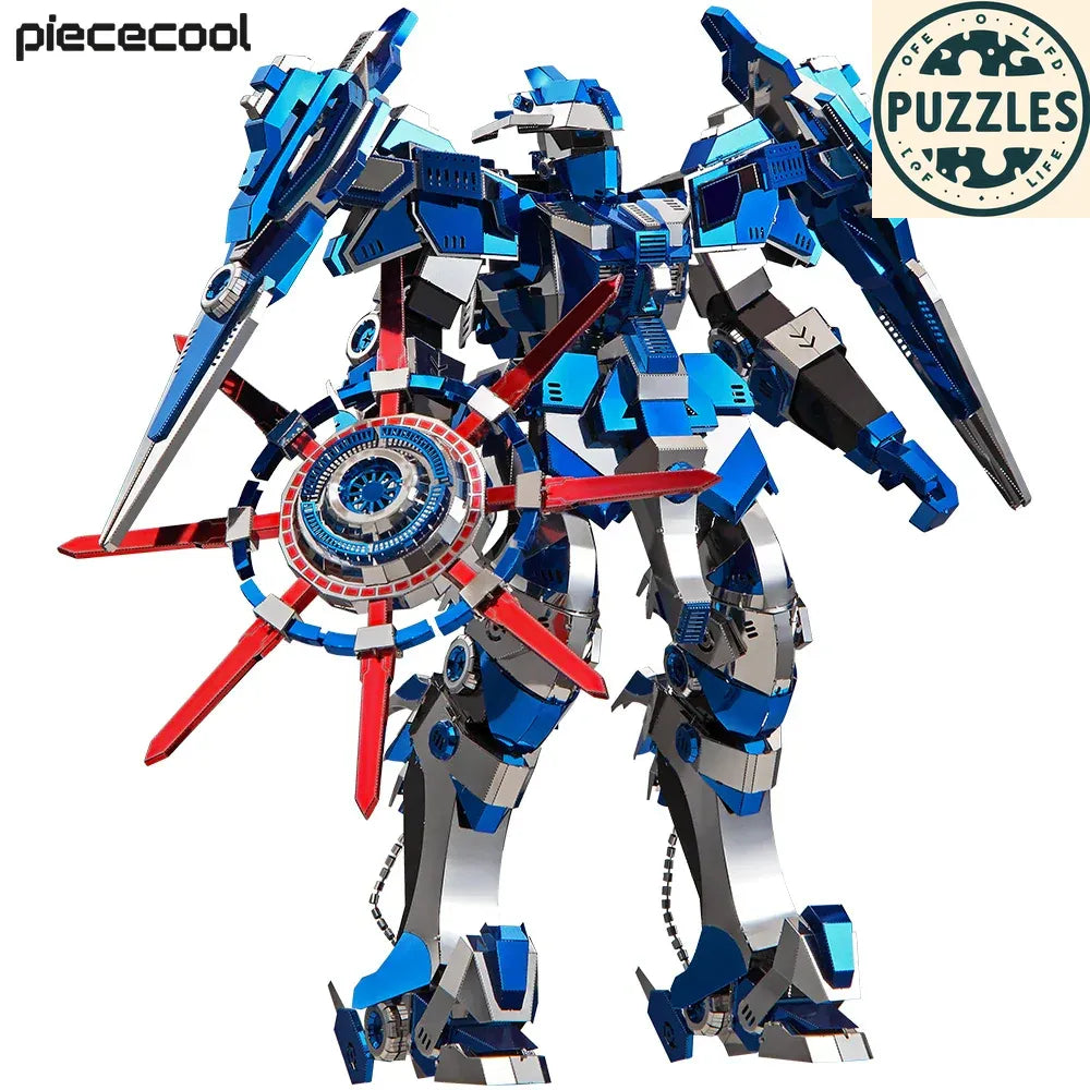 Piececool 3D Metal Puzzle – Blue Mech Model Kit - Puzzles