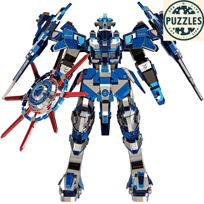 Piececool 3D Metal Puzzle – Blue Mech Model Kit - Puzzles