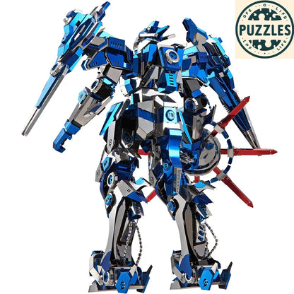 Piececool 3D Metal Puzzle – Blue Mech Model Kit - Puzzles