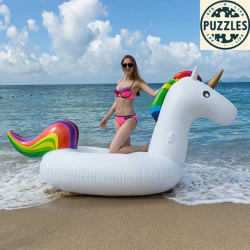 Swim Pool Floating Inflatable Ring - Puzolife - Puzzles of Life