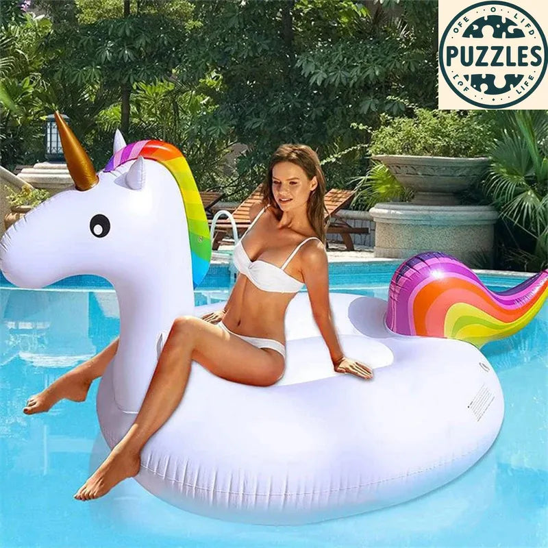 Swim Pool Floating Inflatable Ring - Puzolife - Puzzles of Life