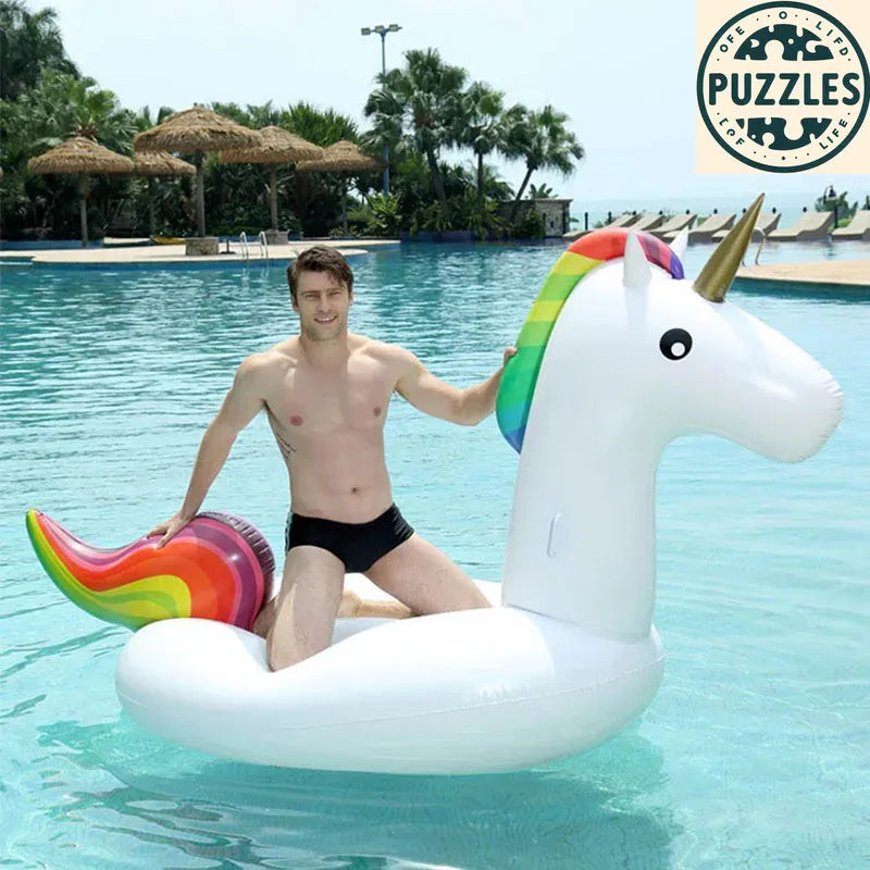 Swim Pool Floating Inflatable Ring - Puzolife - Puzzles of Life