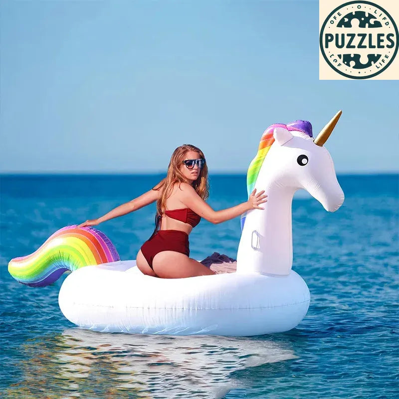 Swim Pool Floating Inflatable Ring - Puzolife - Puzzles of Life