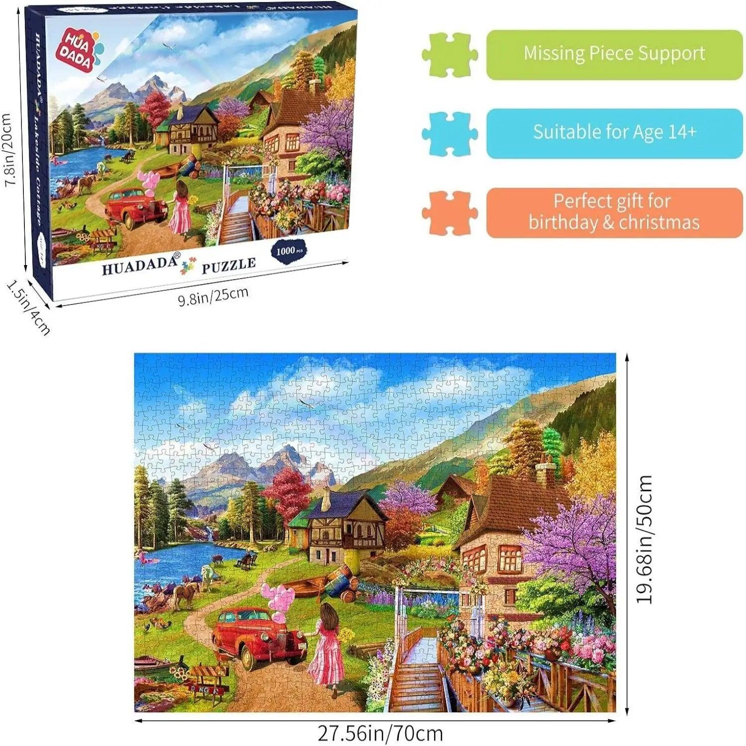 1000-Piece Impossible Puzzle – Colorful Family Skill Game - Puzzles