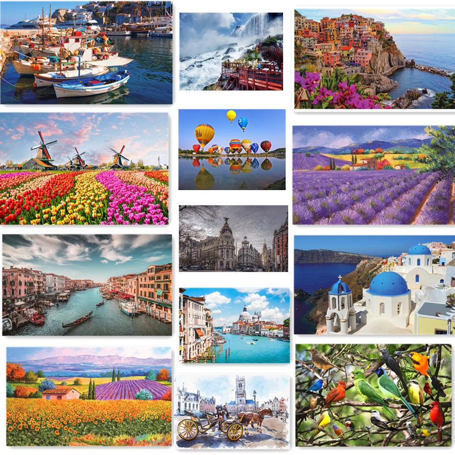 500-Piece Architecture Puzzle – Famous Tourist Attractions - Puzzles