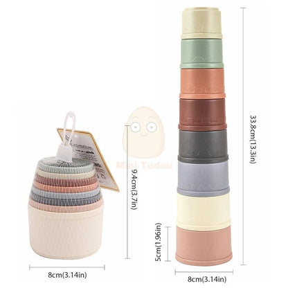 Colorful Stacking Cups - Puzolife - Puzolife - Puzzles of Life