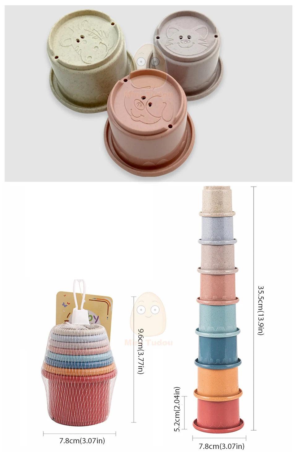 Colorful Stacking Cups - Puzolife - Puzolife - Puzzles of Life
