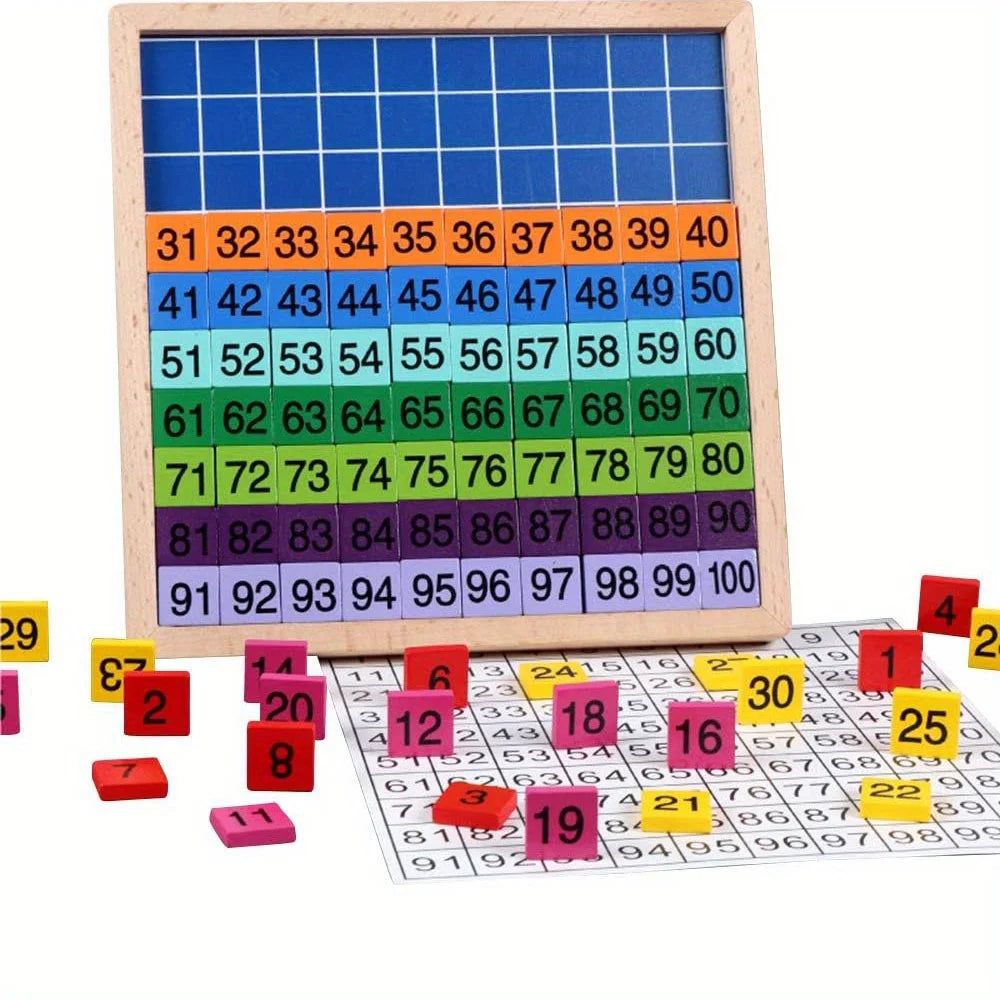 100-Piece Number & Math Educational Toy Set - Puzzles