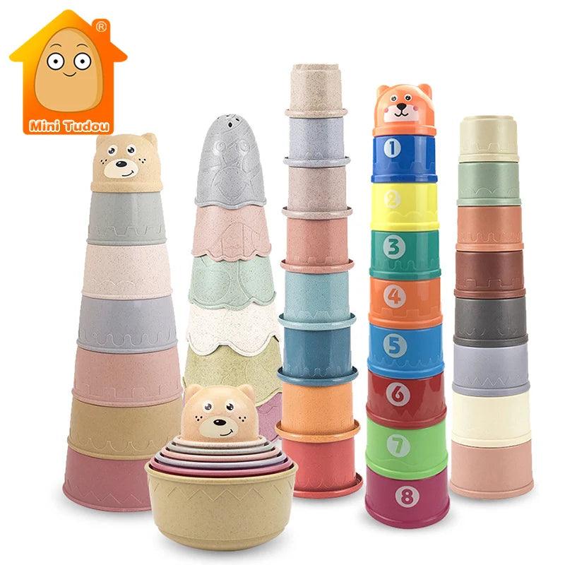 Colorful Stacking Cups - Puzolife - Puzolife - Puzzles of Life