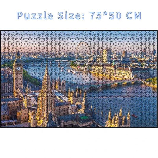 1000-Piece London View Jigsaw Puzzle (75×50cm) - Puzzles