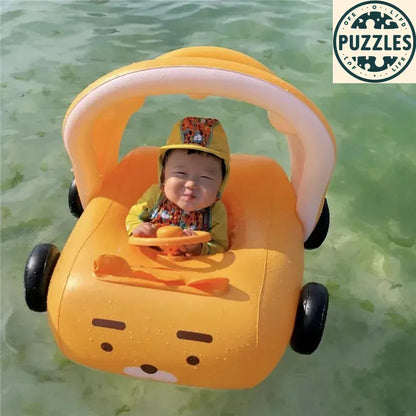 Pink Kids Inflatable Swimming Ring - Puzolife - Puzolife - Puzzles of Life