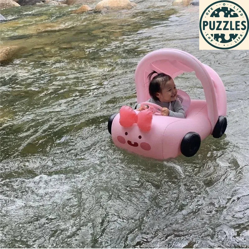 Pink Kids Inflatable Swimming Ring - Puzolife - Puzolife - Puzzles of Life