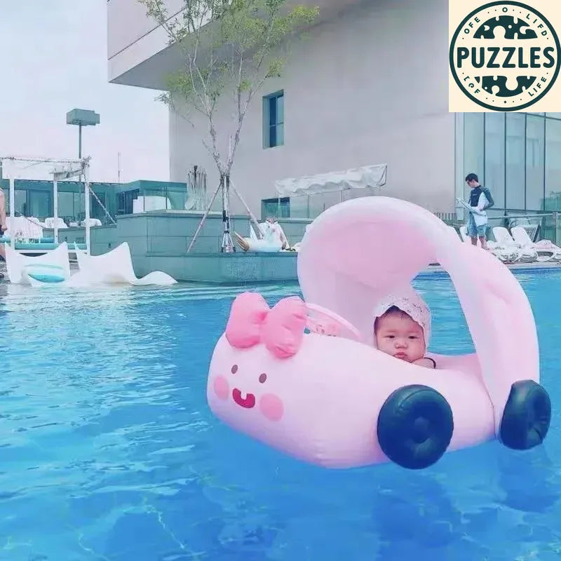 Pink Kids Inflatable Swimming Ring - Puzolife - Puzolife - Puzzles of Life