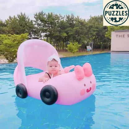 Pink Kids Inflatable Swimming Ring - Puzolife - Puzolife - Puzzles of Life