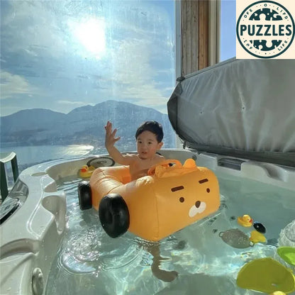 Pink Kids Inflatable Swimming Ring - Puzolife - Puzolife - Puzzles of Life