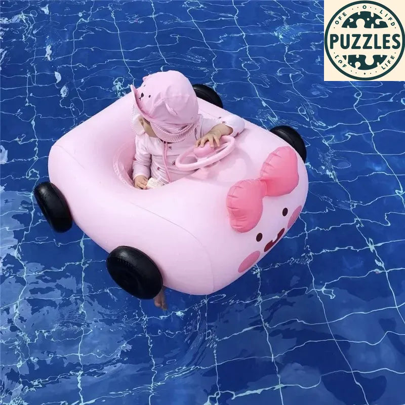 Pink Kids Inflatable Swimming Ring - Puzolife - Puzolife - Puzzles of Life
