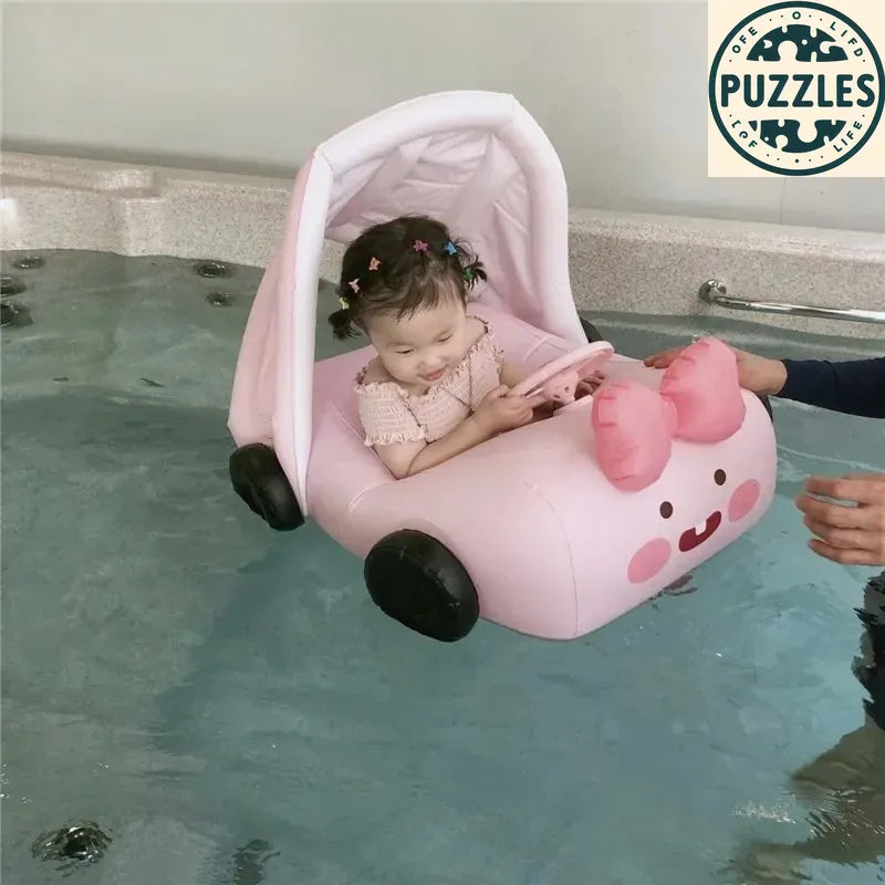 Pink Kids Inflatable Swimming Ring - Puzolife - Puzolife - Puzzles of Life