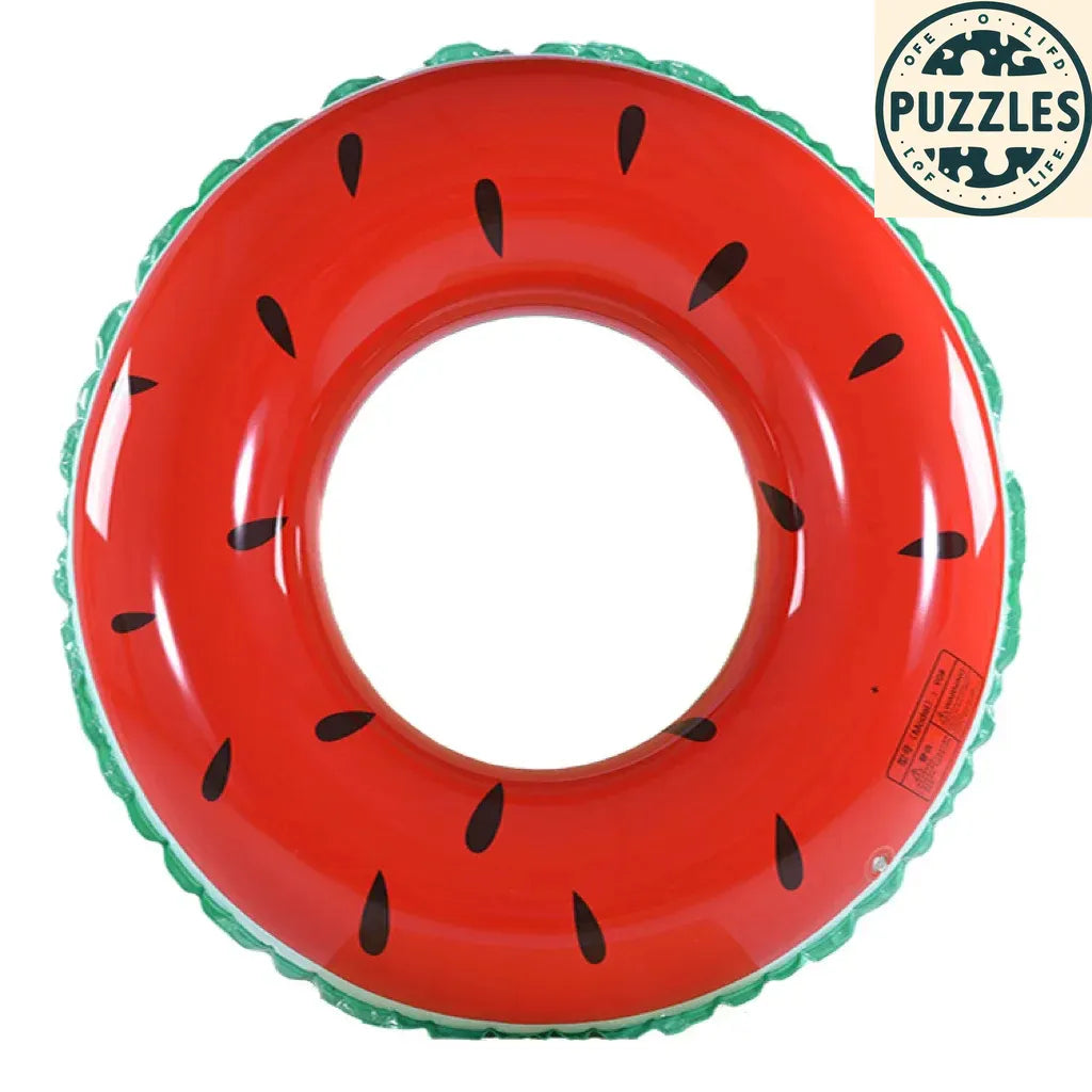 Watermelon Swim Ring Float for Summer Fun - Puzolife - Puzolife - Puzzles of Life