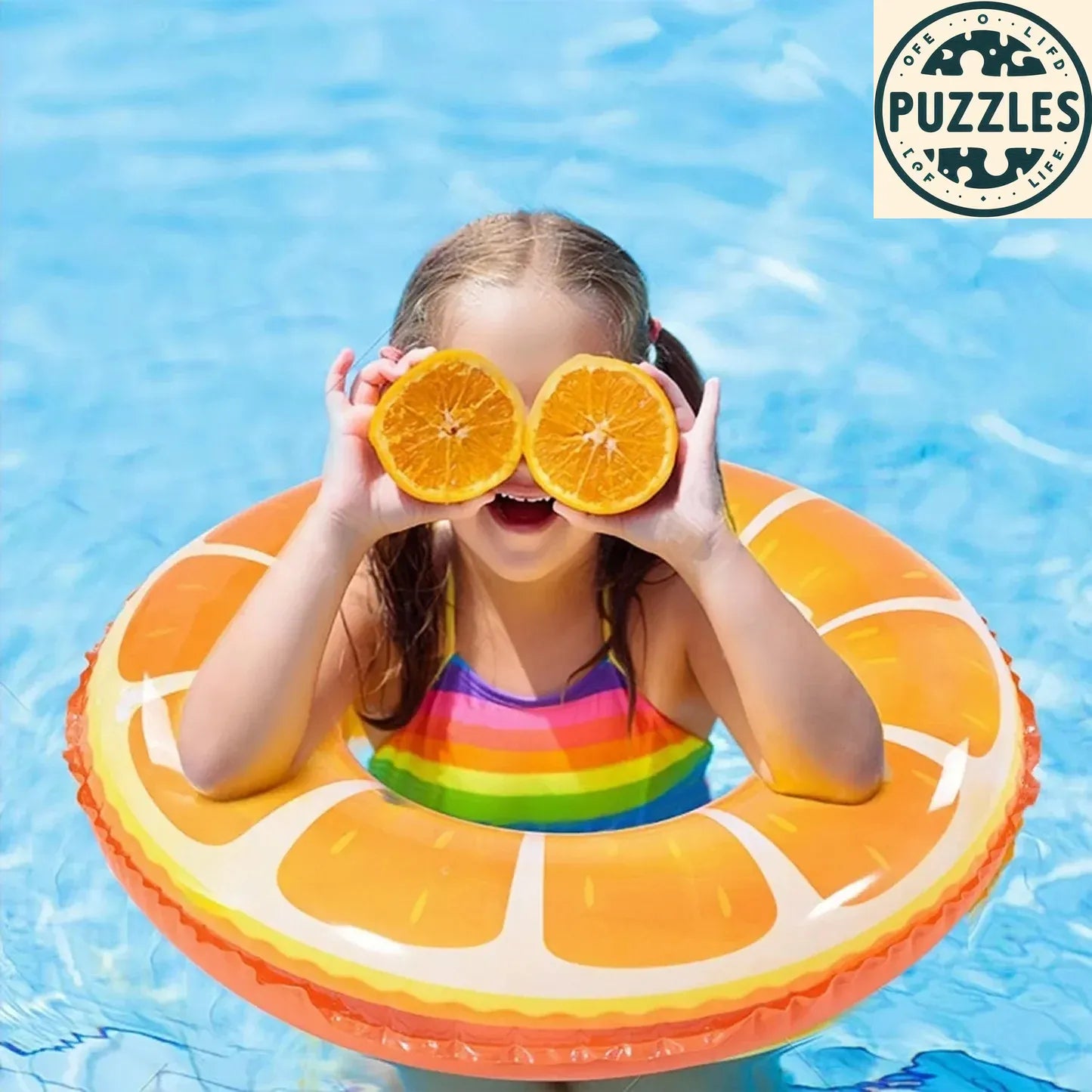Watermelon Swim Ring Float for Summer Fun - Puzolife - Puzolife - Puzzles of Life