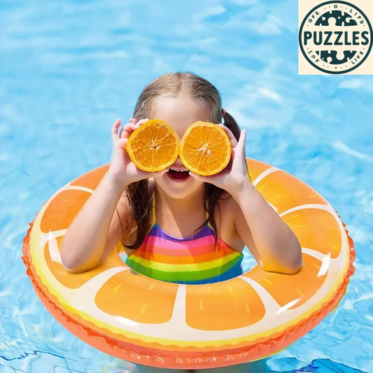 Watermelon Swim Ring Float for Summer Fun - Puzolife - Puzolife - Puzzles of Life
